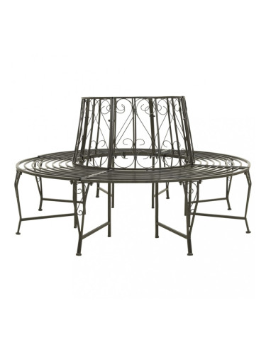 Sonata Градинска пейка за около дърво, 160 см, стомана