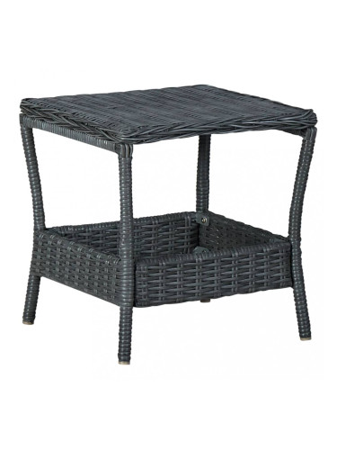 Sonata Градинска маса, тъмносива, 45x45x46,5 см, полиратан