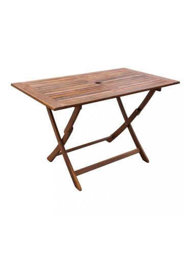 Sonata Сгъваема градинска маса, 120x70x75 см, акациево дърво масив