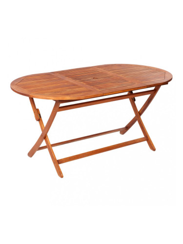 Sonata Сгъваема градинска маса, 160x85x75 см, акация масив