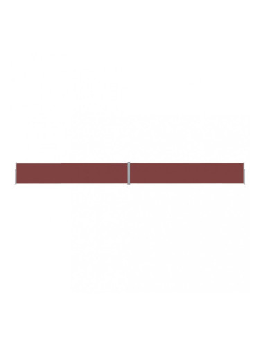 Sonata Прибираща се дворна странична тента, 140x1200 см, кафява