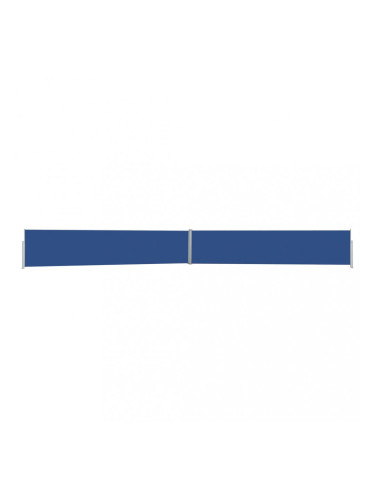 Sonata Прибираща се дворна странична тента, 140x1200 см, синя