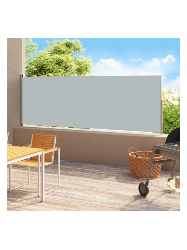 Sonata Прибираща се дворна странична тента, 220x500 см, антрацит