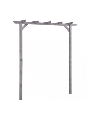 Sonata Градинска пергола сива 200x40x205 см импрегнирано борово дърво