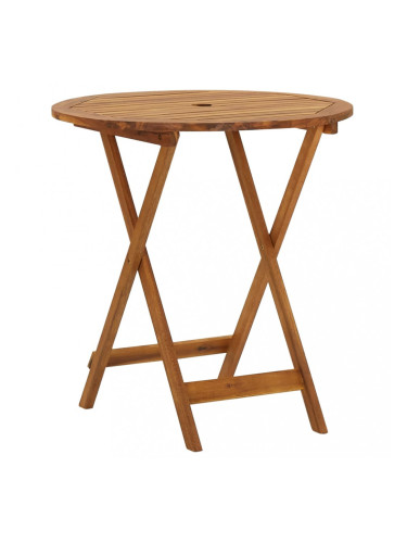 Sonata Сгъваема градинска маса, 70 см, акациево дърво масив