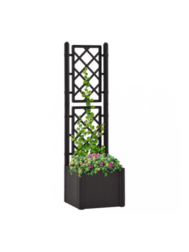 Sonata Градинска повдигната леха решетка самополивна система антрацит