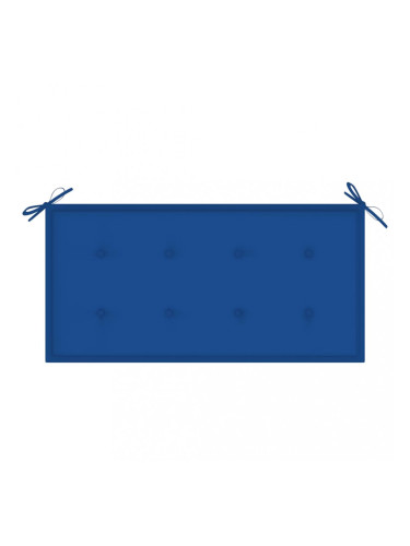 Sonata Възглавница за градинска пейка, кралскосиня, 100x50x4 см, плат