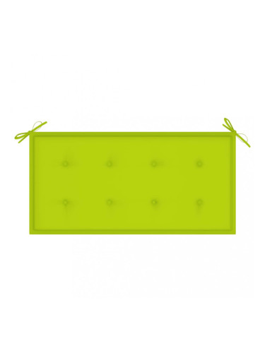 Sonata Възглавница за градинска пейка, светлозелена, 100x50x4 см, плат