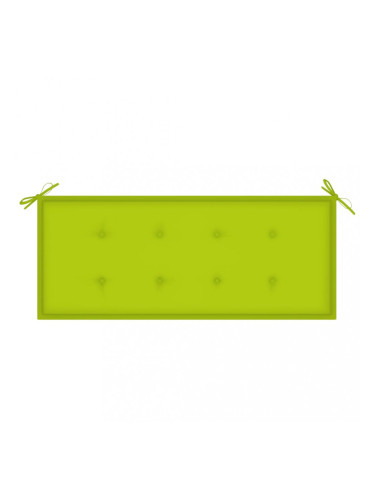 Sonata Възглавница за градинска пейка, светлозелена, 120x50x4 см, плат