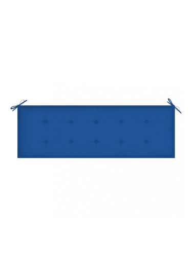 Sonata Възглавница за градинска пейка, кралскосиня, 150x50x4 см, плат