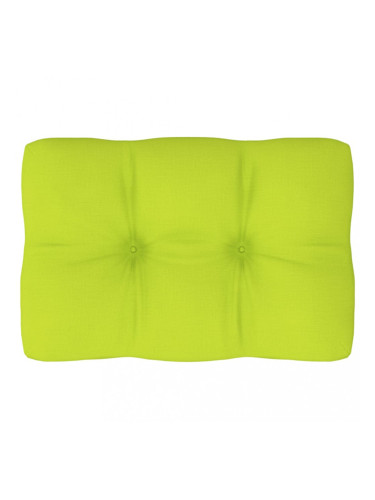 Sonata Възглавница за палетен диван, светлозелена, 60x40x12 см