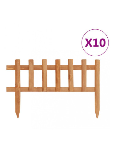 Sonata Ниски огради за лехи, 10 бр, чам, 4,4 м