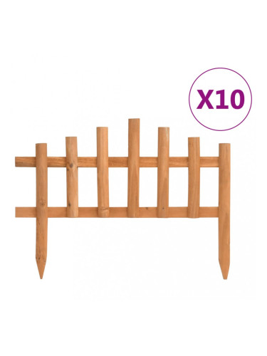 Sonata Ниски огради за лехи, 10 бр, чам, 4,4 м