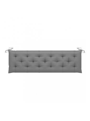 Sonata Възглавница за градинска пейка, сива, 180x50x7 см, плат