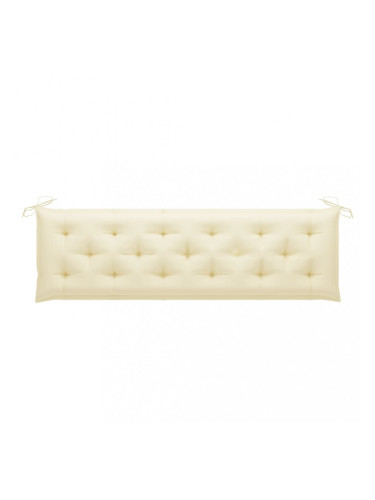 Sonata Възглавница за градинска пейка, кремава, 180x50x7 см, плат