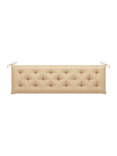 Sonata Възглавница за градинска пейка, бежова, 180x50x7 см, плат