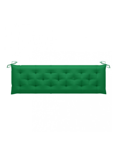 Sonata Възглавница за градинска пейка, зелена, 180x50x7 см, плат
