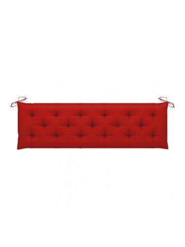 Sonata Възглавница за градинска пейка, червена, 180x50x7 см, плат