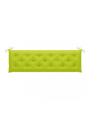 Sonata Възглавница за градинска пейка, светлозелена, 180x50x7 см, плат