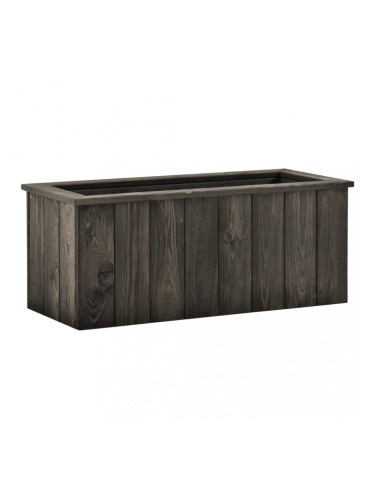 Sonata Повдигната леха, тъмносива, 74x32x30 см, бор масив