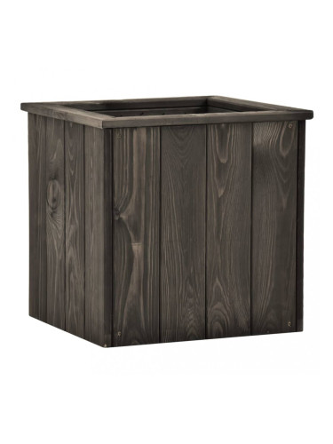 Sonata Повдигната леха, тъмносива, 38x41x40 см, бор масив