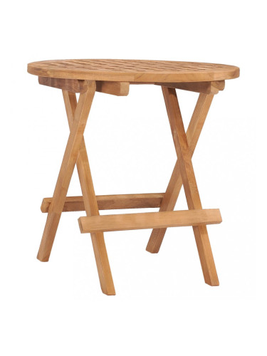 Sonata Сгъваема градинска маса, 50x50x50 см, тиково дърво масив
