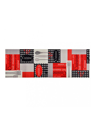 Sonata Кухненско килимче, перимо, надпис "Cuisine", 60x300 см