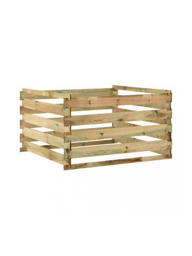 Sonata Градински ламелен компостер, 120x120x70 см, импрегниран бор