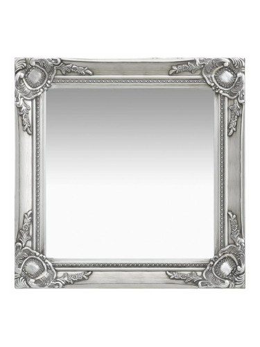 Sonata Стенно огледало, бароков стил, 50x50 см, сребристо
