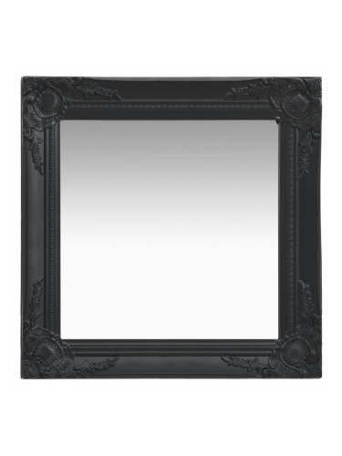 Sonata Стенно огледало, бароков стил, 50х50 см, черно
