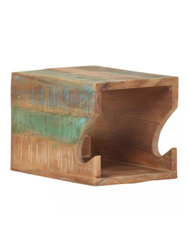 Sonata Стенна стойка за велосипед 35x25x25 см регенерирано дърво масив