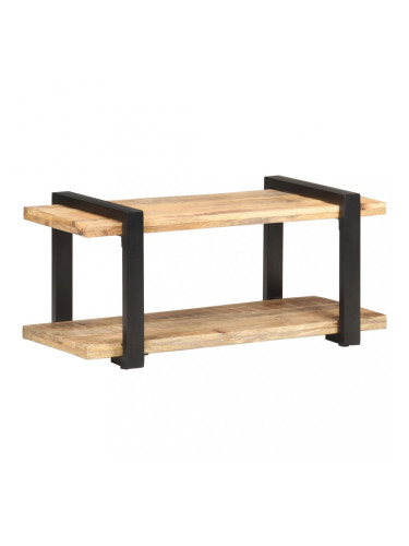 Sonata ТВ шкаф, 90x40x40 см, грубо мангово дърво