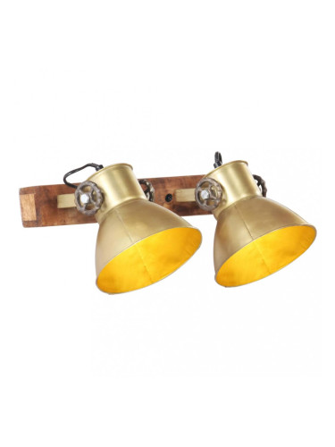 Sonata Индустриална стенна лампа месинг 45x25 см E27