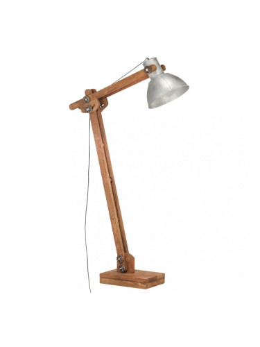 Sonata Наземна лампа, сребриста, мангово дърво масив, E27