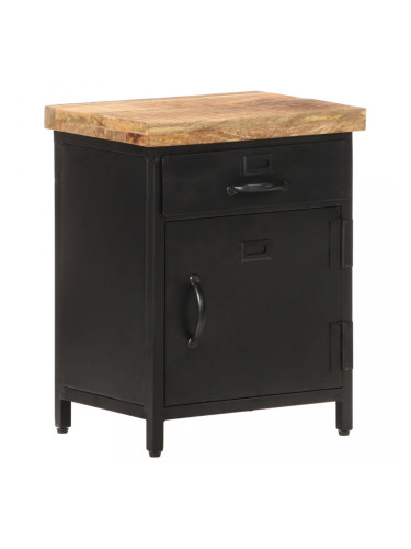 Sonata Нощно шкафче 40x30x52 см грубо мангово дърво