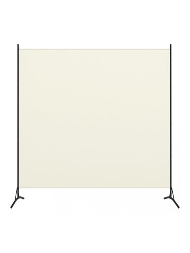 Sonata Параван за стая, 1 панел, кремавобял, 175x180 см