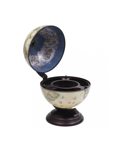 Sonata Глобус бар за плот стойка за вино, евкалипт, зелен