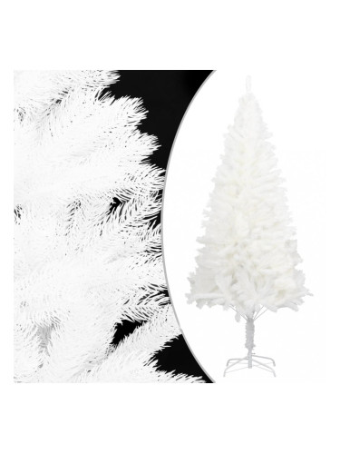 Sonata Изкуствено коледно дърво, реалистични иглички, бяло, 240 см
