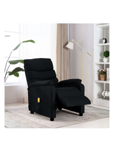 Sonata Масажен реклайнер, черен, текстил
