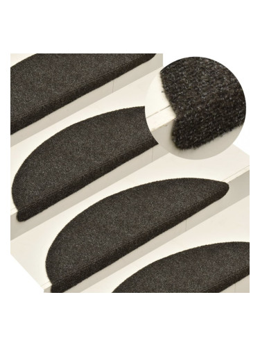 Sonata Самозалепващи стелки за стъпала 15 бр светлокафяви 56x17x3 см