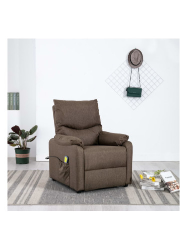 Sonata Масажен реклайнер, кафяв, текстил