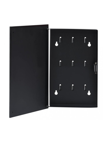 Sonata Кутия за ключове с магнитна дъска, черна, 30x20x5,5 см