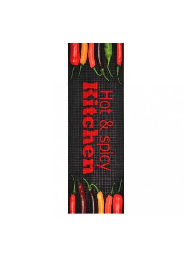 Sonata Кухненско килимче, перимо, надпис Hot&Spicy, 60x180 см