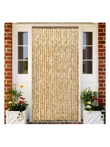 Sonata Завеса против насекоми, бежово и кафяво, 100х220 см, шенил