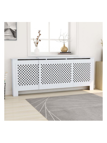 Sonata МДФ параван за радиатор, бял, 205 см