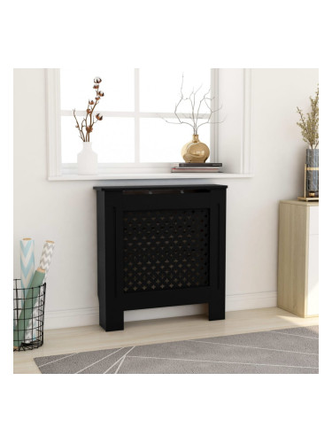 Sonata МДФ параван за радиатор, черен, 78 см