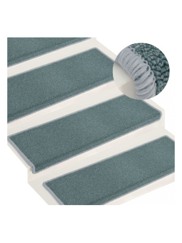 Sonata Постелки за стъпала, 15 бр, 65x25 см, сини