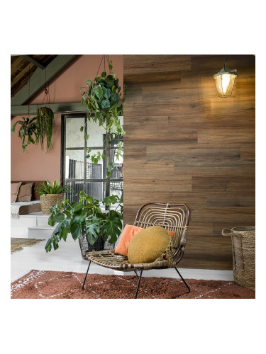 WallArt Дъски с вид на дърво, естествен дъб, Saddle brown