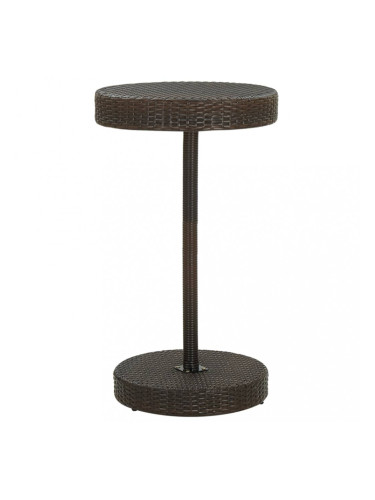 Sonata Градинска маса, кафява, 60,5x106 cм, полиратан