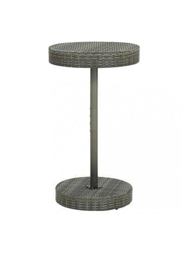 Sonata Градинска маса, сива, 60,5x106 cм, полиратан